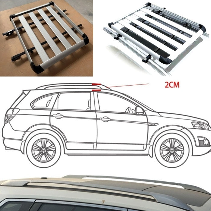 Багажник за покрив 512 (160x110 см) — сребрист — модел 05073